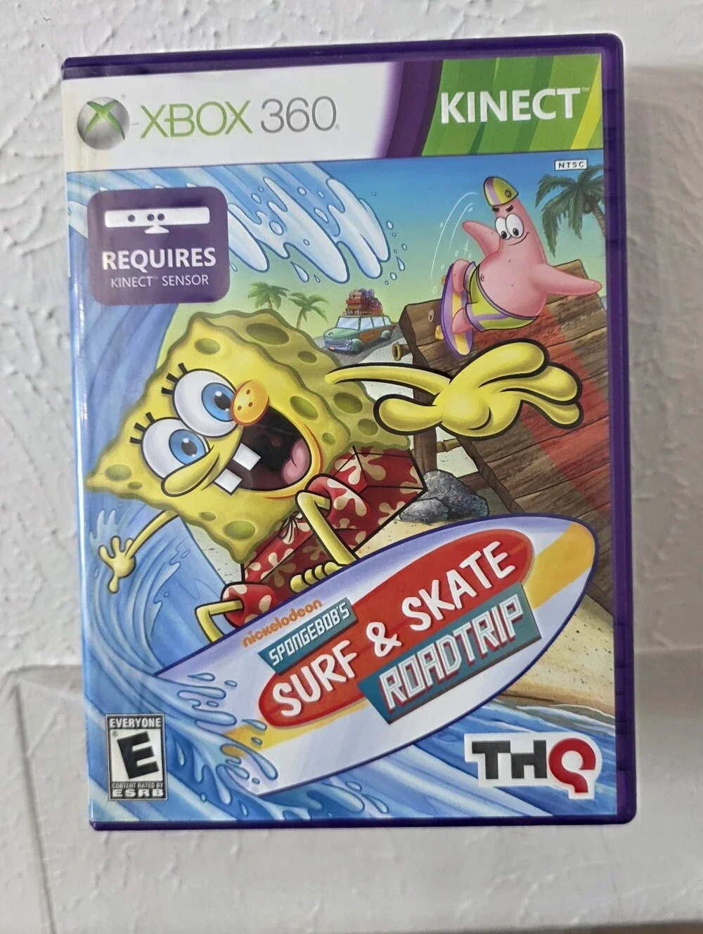 SpongeBob's Surf and Skate Roadtrip (Xbox 360, 2011) Game No Manual